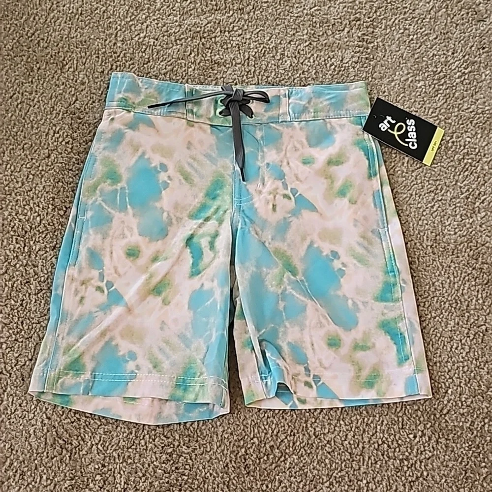 Art Class Boys Board Shorts Light Blue Size 5